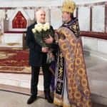 Архимандрит Алексий (Ганьжин) поздравил с днём Ангела главу Администрации Кронштадтского района Санкт-Петербурга Олега Довганюк